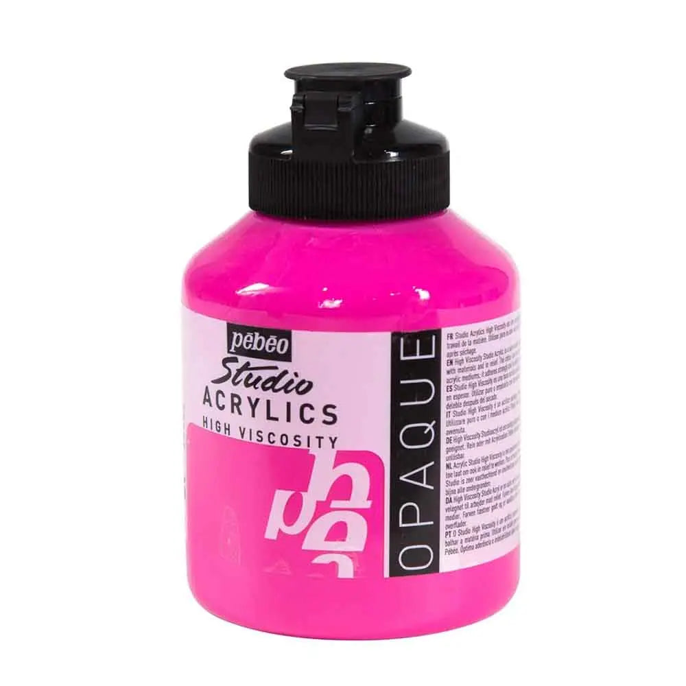 Pebeo High Viscosity Studio Acrylics  500ml (Loose) Pebeo